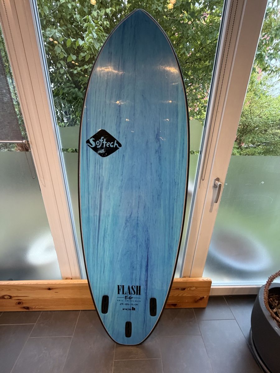 Tavole da surf e di nuoto: Surfboard Softech Flash Eric Geiselman 6.0 Zoll blau – Usato da Schönenberg TG venduto da Bluejay79 1