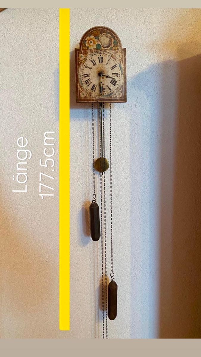 Orologi: Kleine antike Wanduhr mit Gewichten – Usato da Winterthur venduto da LittleAngel7 3