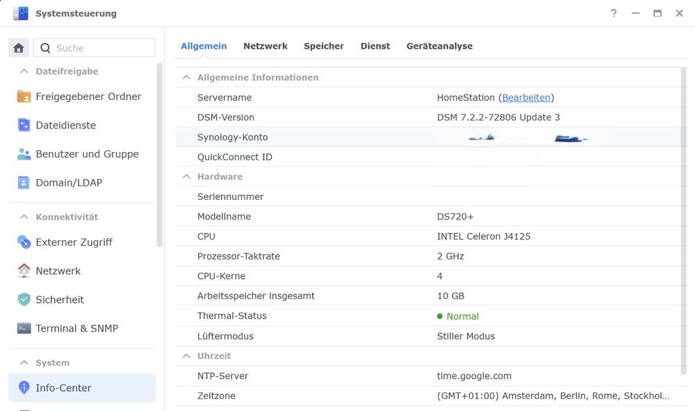 Synology Server: Synology 720+ mit 10GB RAM, ohne Festplatten – Gebraucht aus Aarau von michaelknight 4