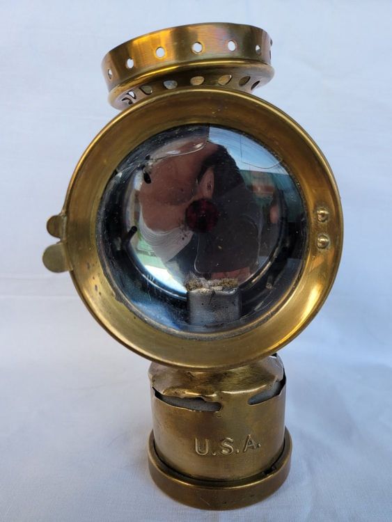 Ancienne Lampe De Vélo à Acétylène FMC - Cyclisme Vintage - Pièce Collection