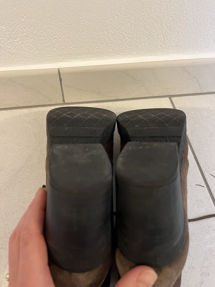 Damenschuhe: Lederstiefeletten Gr. 40 braun Plateau – Gebraucht aus Chur von Mity88 3