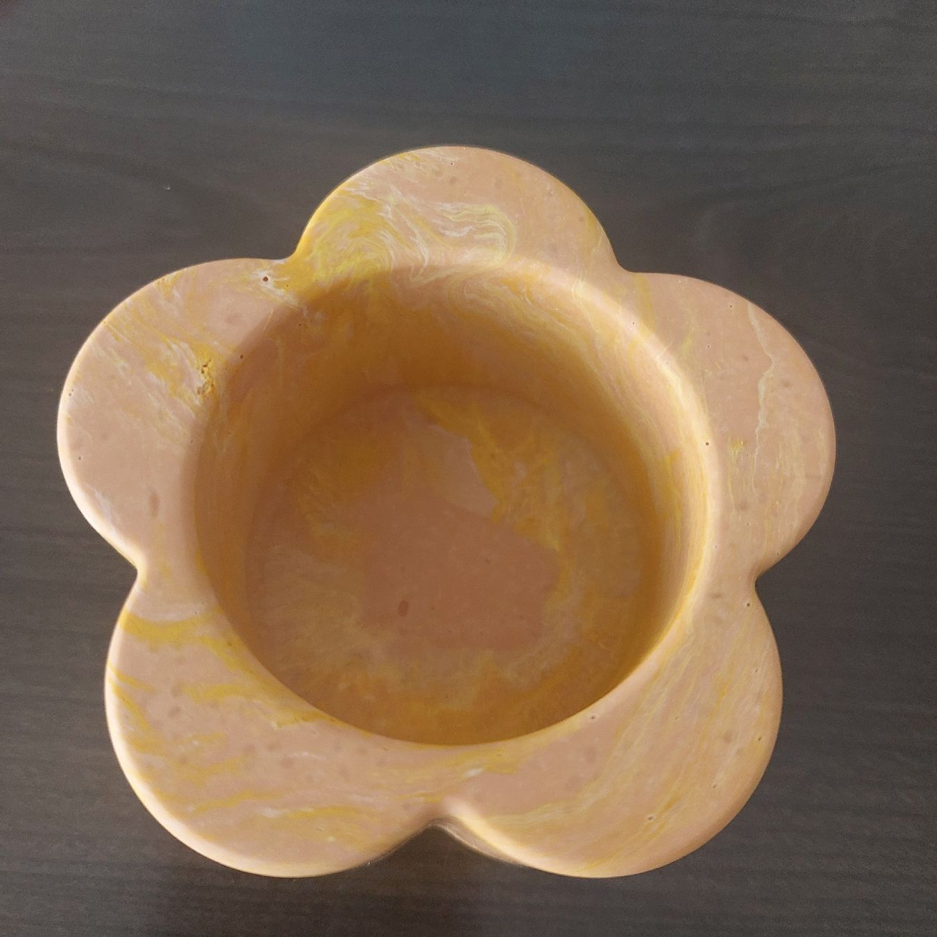 Tutte le decorazioni: Teelichthalter gelb Marmorierung Handmade – Nuovo e nell'imballaggio originale da Erlinsbach SO venduto da Inspirierend 1