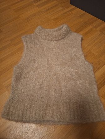 H&M Strickweste Mohair Mix beige Grösse S neuwertig