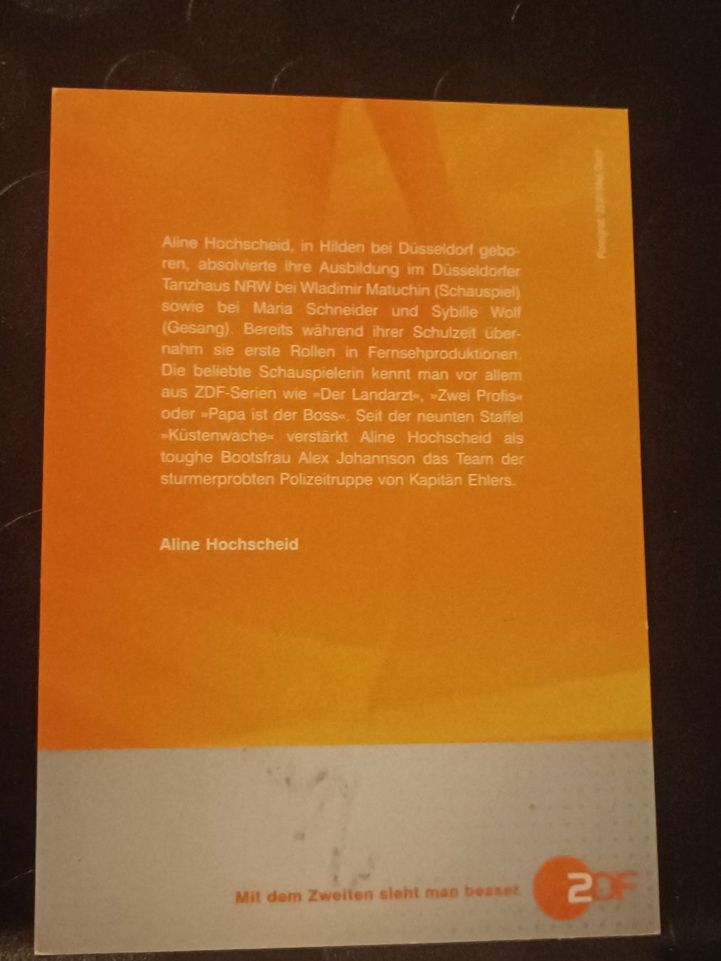 Autographes: Aline Hochscheid - handsignierte Autogrammkarte – D'occasion à Menziken par Artographs 1