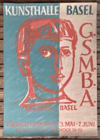 Originales Ausstellungsplakat G.S.M.B.A. Hans Stocker 1953