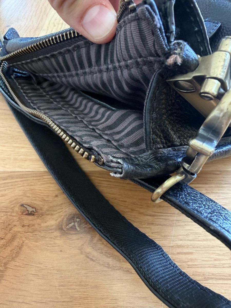 Borse: Vintage Tasche schwarz  – Usato da St. Gallen venduto da calendula123 8