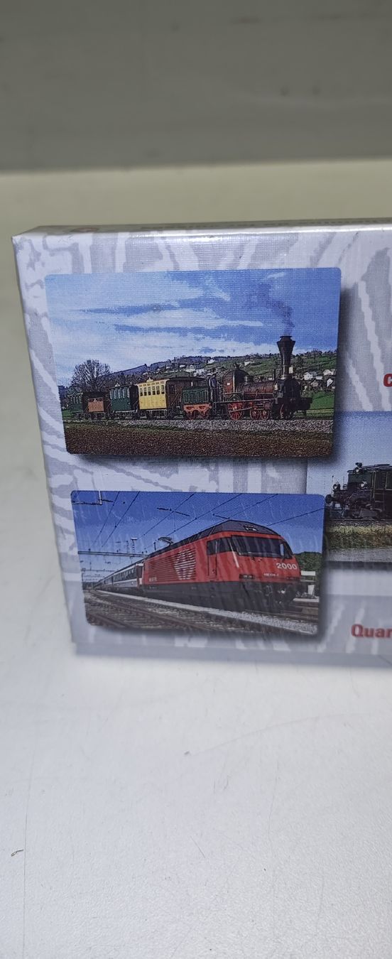 Giochi: Quartett Schweizer Eisenbahnen. Neu. (nov892) – Nuovo e nell'imballaggio originale da Künten venduto da Schnaepplihuus 7