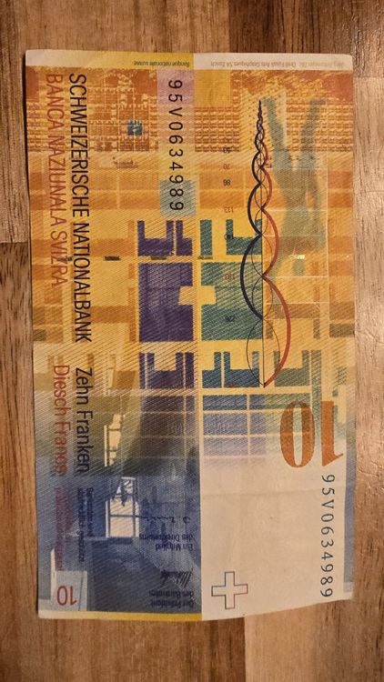 10 CHF Note - Erste 10er Note in meinem besitz 1995 (Neu (gemäss ...