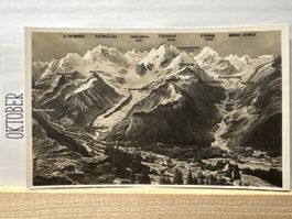 AK von Pontresina mit Bergpanorama