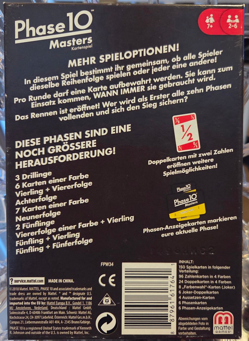 Mattel Spiele: Kartenspiel Phase 10 Masters von Mattel – Gebraucht aus Gossau SG von tenerife11 1