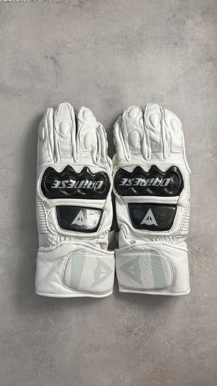 Dainese Handschuhe & Handstulpen: DAINESE Druid 3 Weiss/White – Gebraucht aus Kaltbrunn von .-.
