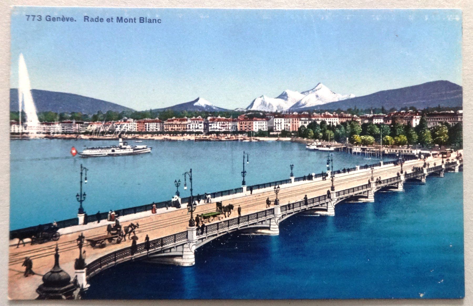 Cartes postales: Genève - Rade et Mont Blanc – D'occasion à Fétigny par Billy2miny