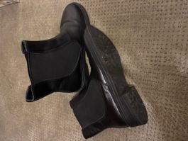 Chelsea Boots schwarz Leder Grösse 39guter Zustand