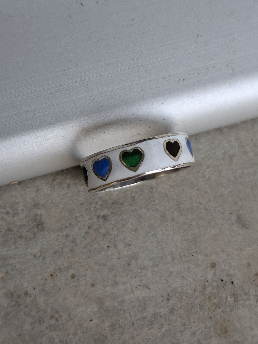 Anelli: Ring Silber 925 Gr. 54 Emaille – Usato da Remetschwil venduto da littleredboots 5