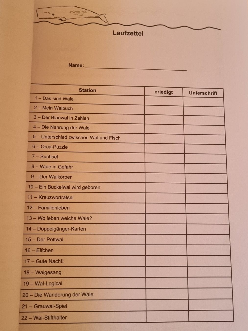 Libri: "Der Wal" Lernwerkstatt 3-4 Klasse – Usato da Weite venduto da Nur63 3