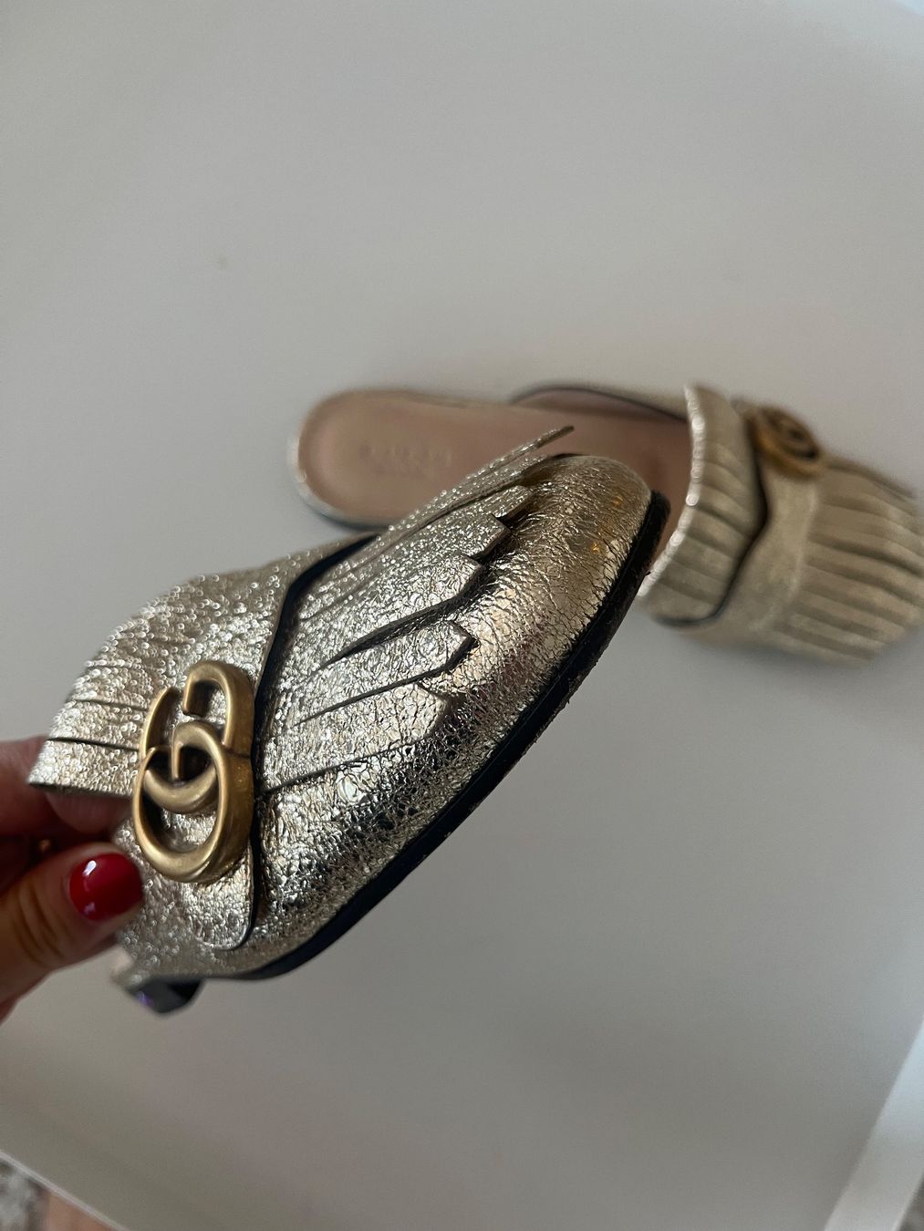 Scarpe da donna: GG Marmont Gucci Mules – Usato da Lenzburg venduto da BMK. 1