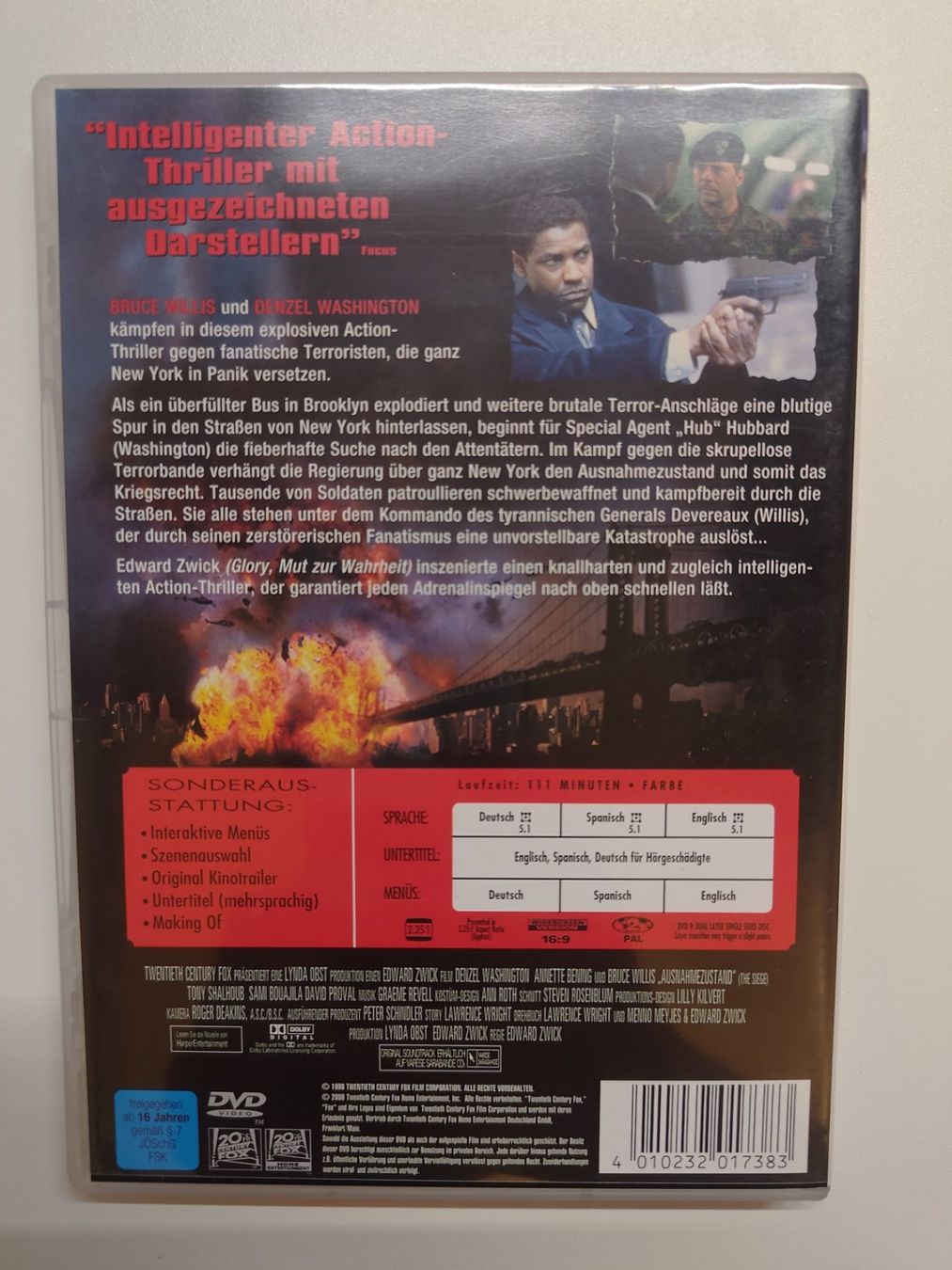 Tutti i DVDs: Ausnahmezustand – Usato da Liestal venduto da Kratzilla 2