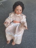 Sammlerpuppe aus Porzellan,ca 30 cm. Kleid  Unikat