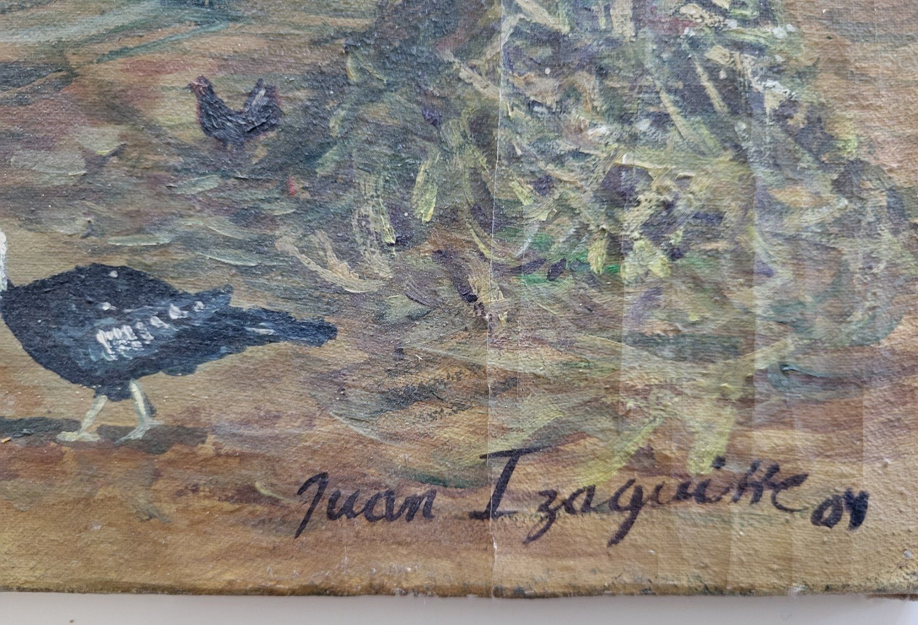 Gemälde: Gemälde Landschaft mit Tieren und Menschen – Gebraucht aus figino von ame_frv2 6