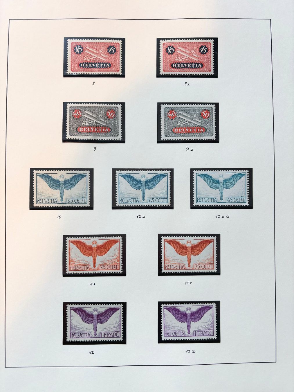 Tutti i francobolli: 1919-72 Flugpost Sammlung komplett postfrisch **, Kat.3670.- – Nuovo (secondo la descrizione) da Nuglar venduto da Stamp88 1