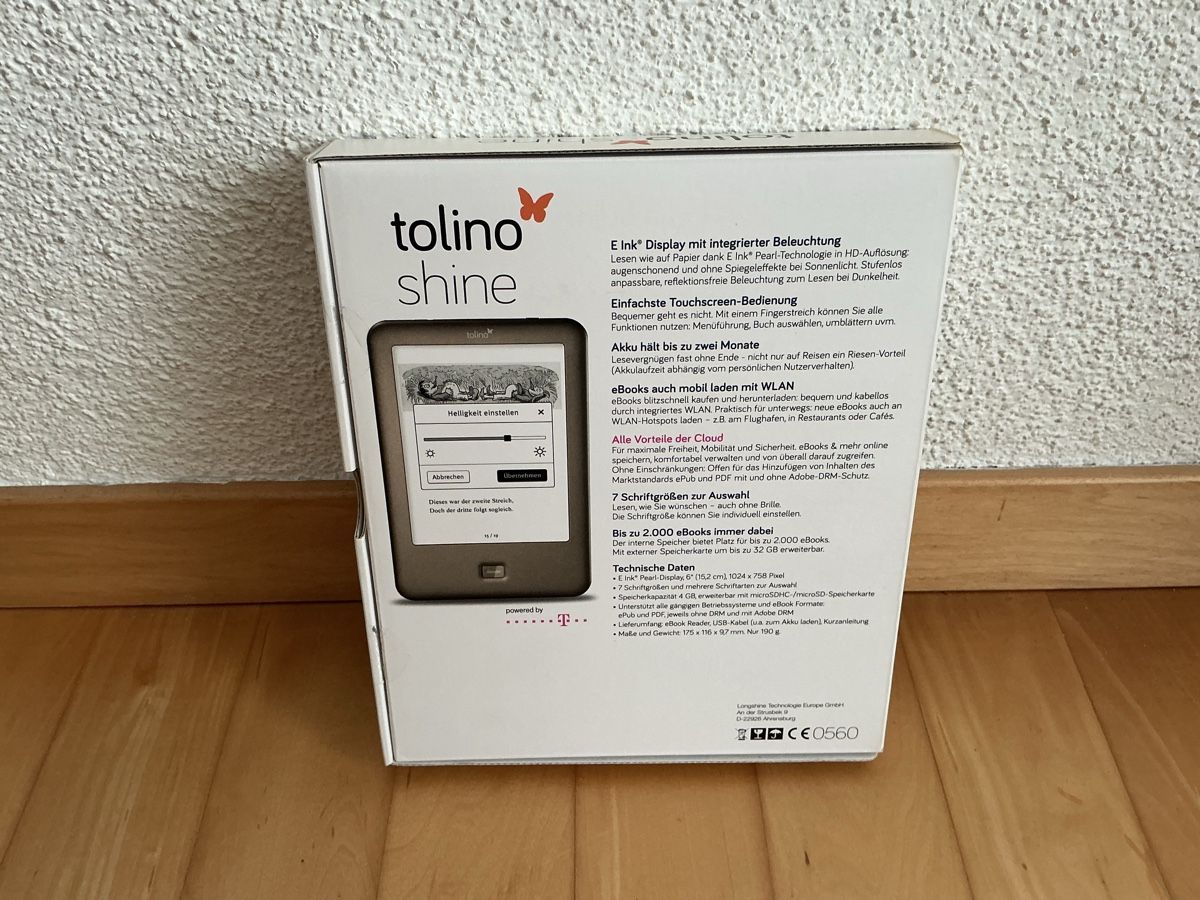 Tolino Tablet PC: Tolino Shine 1. Generation – Usato da Arbon venduto da Ramon136 1