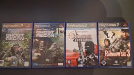 4 jeux Playstation 2 Tom Clancy