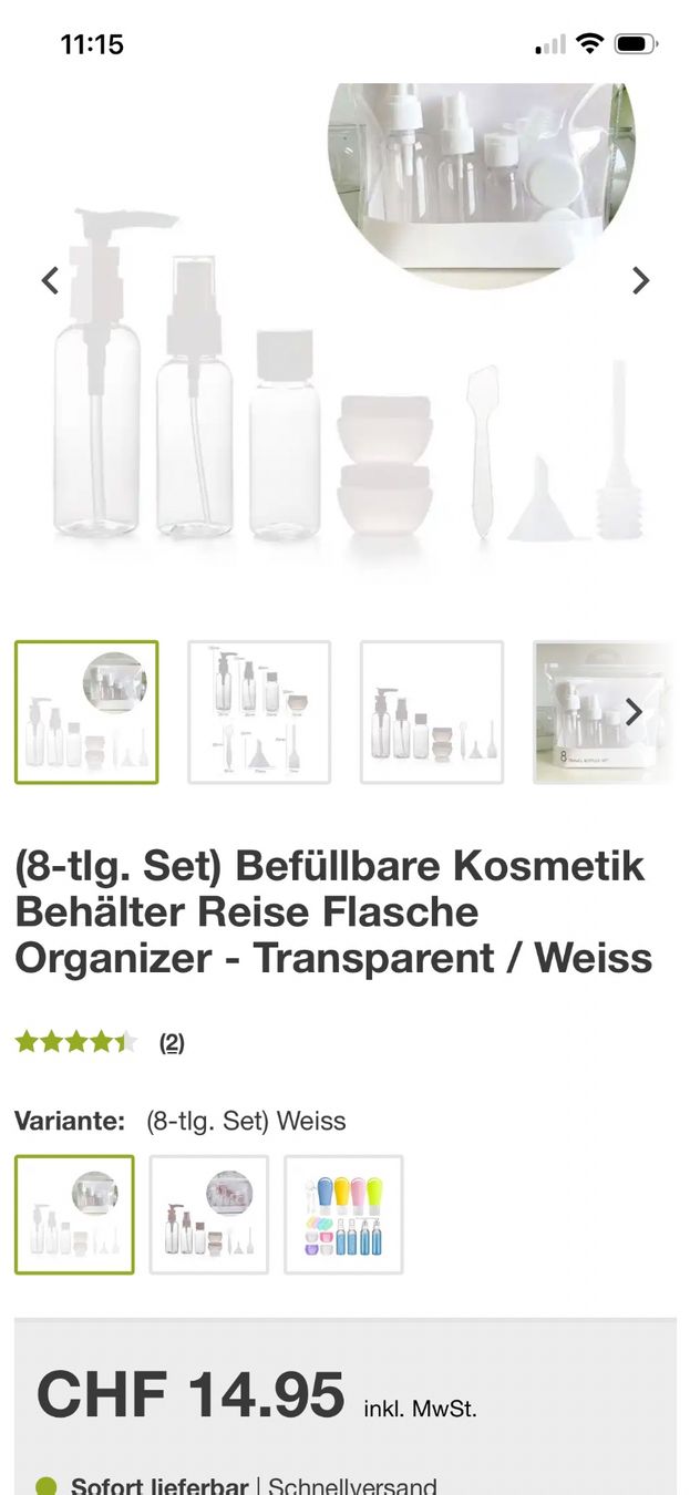 Custodie per cosmetici: Kosmetik Reiseset originalverpackt – Nuovo e nell'imballaggio originale da Rüti ZH venduto da kar_xx9l 3