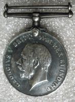 antike MilitärMedaille British War Medal, 1. Weltkrieg