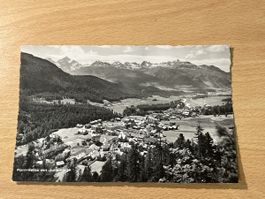 Alte Ansichtskarte Pontresina mit Julierkette, 1957!