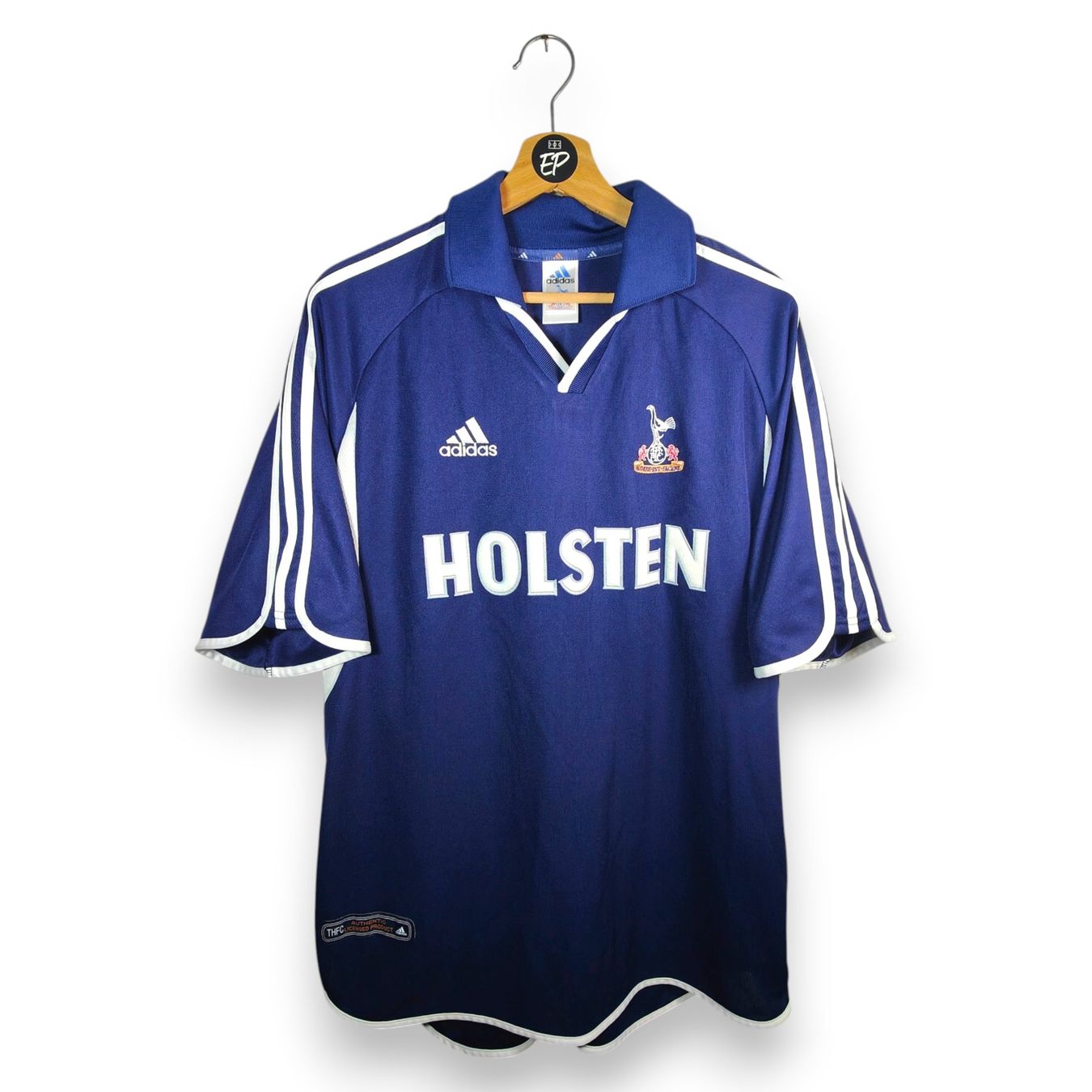 Tottenham Canottiere & Pantaloni: Original 2000-01 Tottenham Away Trikot King – Usato da Martigny venduto da eternalpitch 1