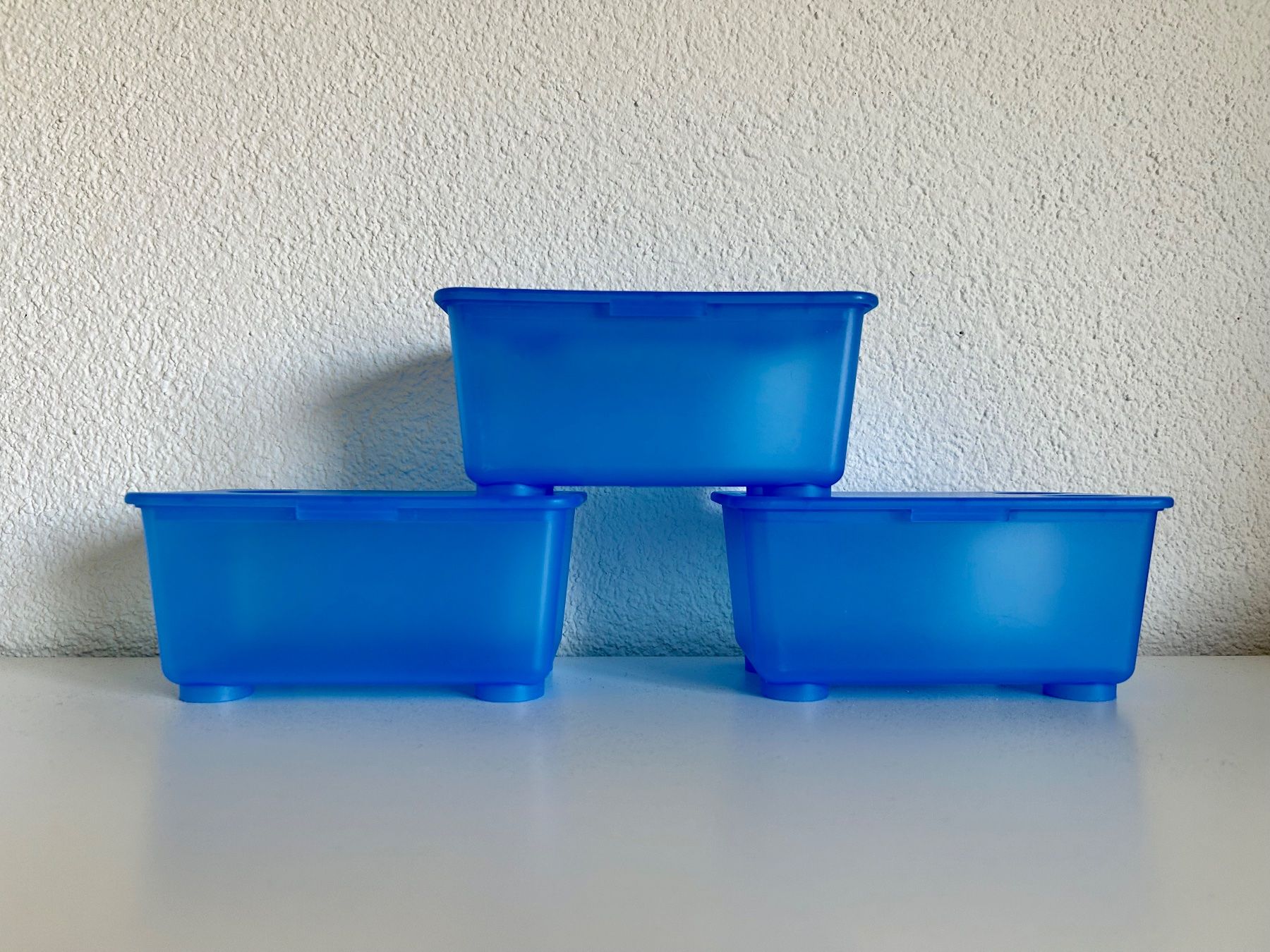 Ikea Contenitori & Simili: IKEA / 3 x GLIS Small Box (blau) – Usato da Dietlikon venduto da corou_2022