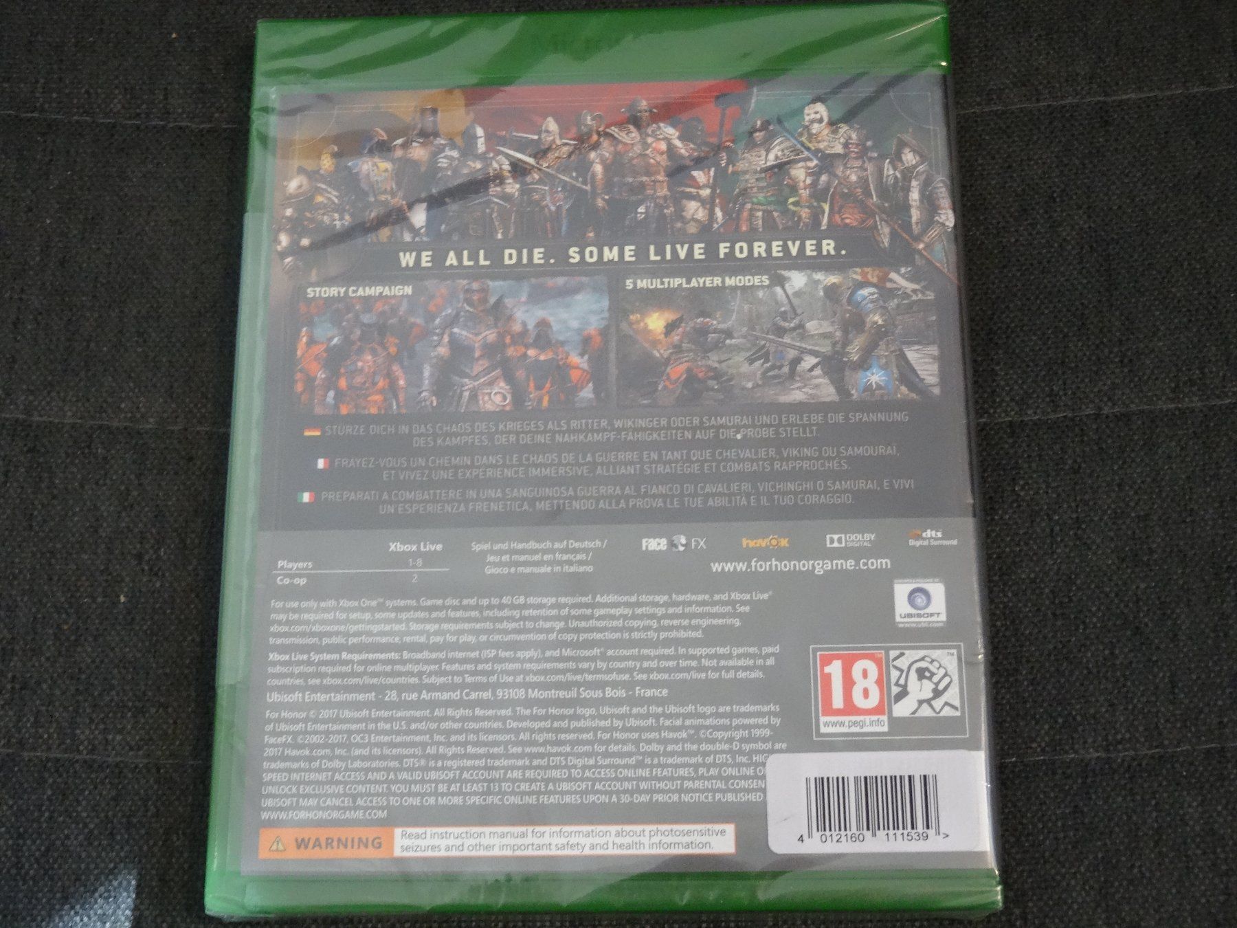 Giochi: For Honor XBOX ONE NEUWARE – Nuovo e nell'imballaggio originale da Olten venduto da Disc-Ausverkauf 1