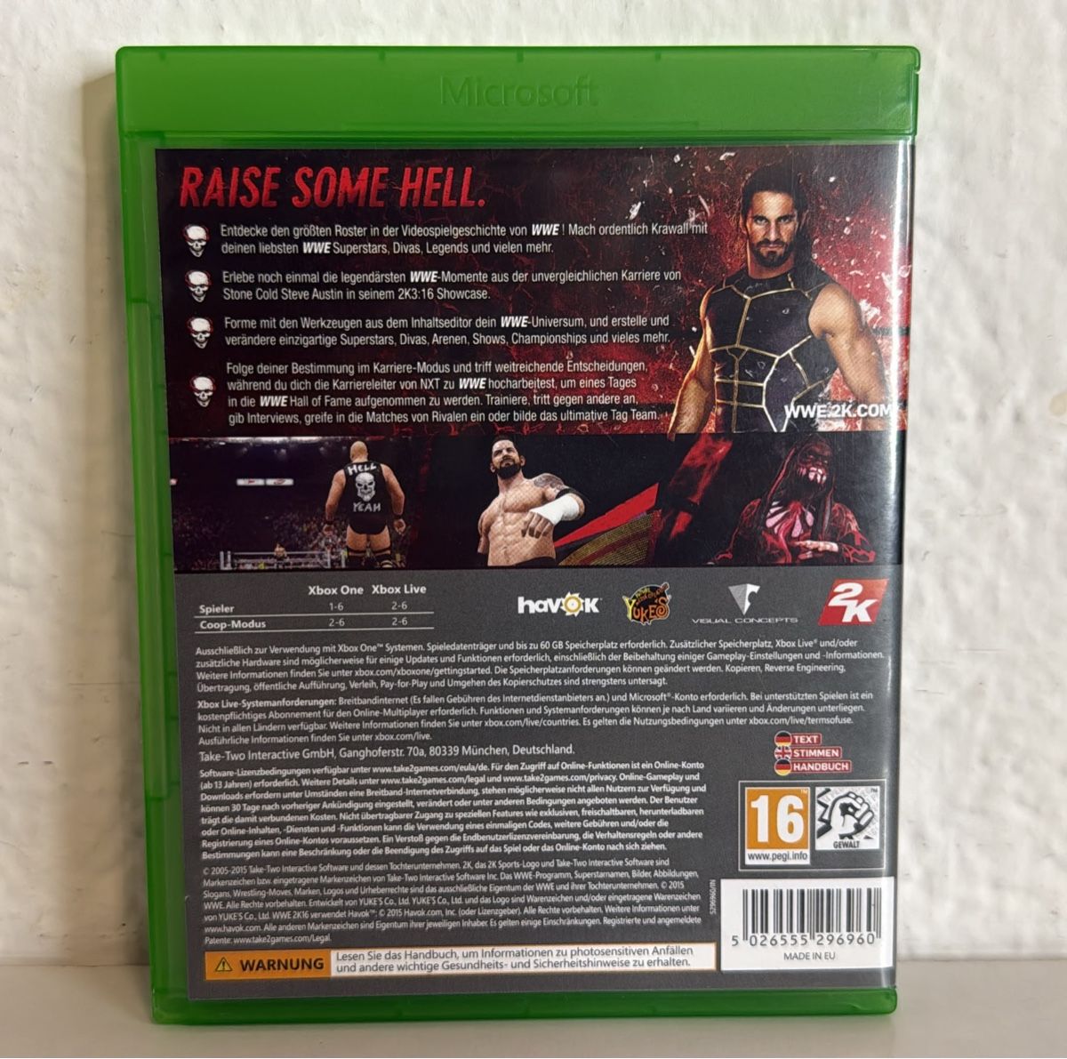 Microsoft Spiele: Xbox One WWE 2K16 - Game disc and case – Gebraucht aus Ehrendingen von bubulence 1