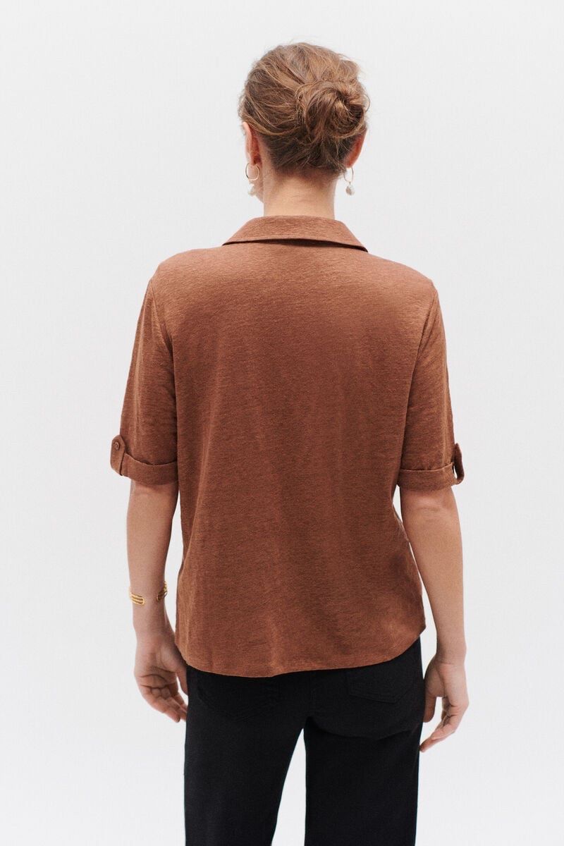 Caroll Blusen: Caroll linen jersey shirt – Gebraucht aus Cully von Maar_K 1