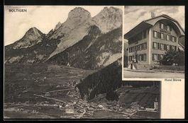 Boltigen, Hotel Bären und Ortsansicht m