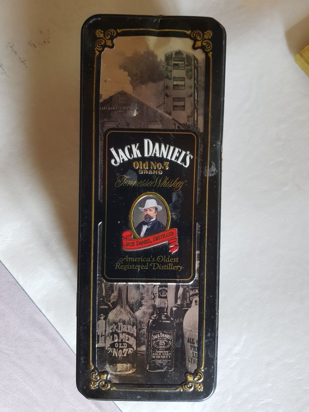 Barattoli: Klassiker Blech Dose Box Jack Daniel's Old No.7 Whiskey – Usato da Walterswil BE venduto da Lonitti