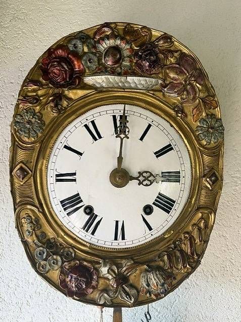 Orologi: COMTOISE  MIT SCHLAG AUF TONFEDER PRACHTPENDEL – Usato da schaffhausen venduto da eibam 3