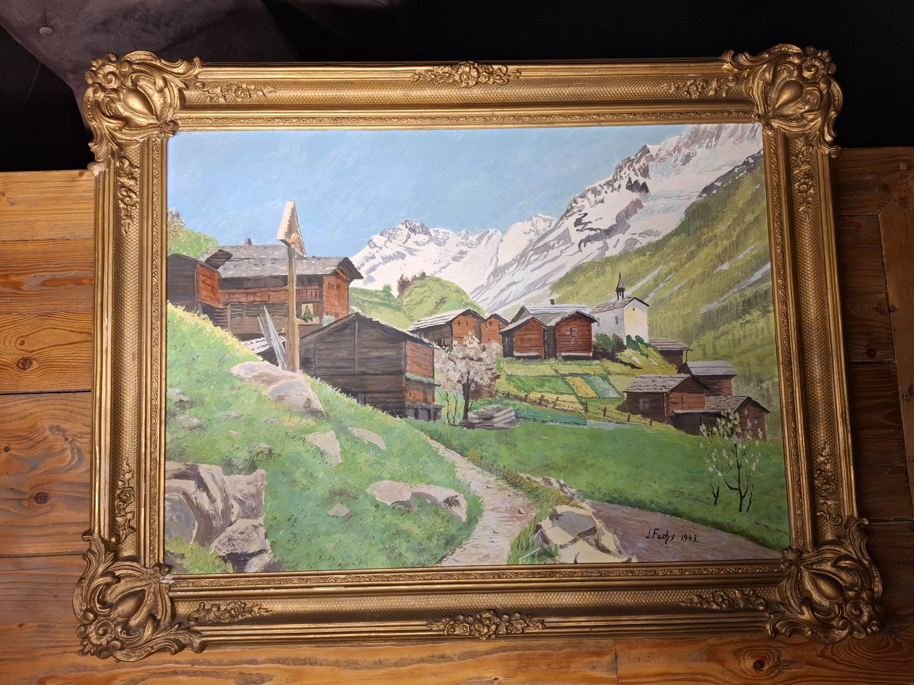 Dipinti: Wunderschönes grosses altes Gemälde/ Bild – Usato da Brunnen venduto da PatrickAndrea 9