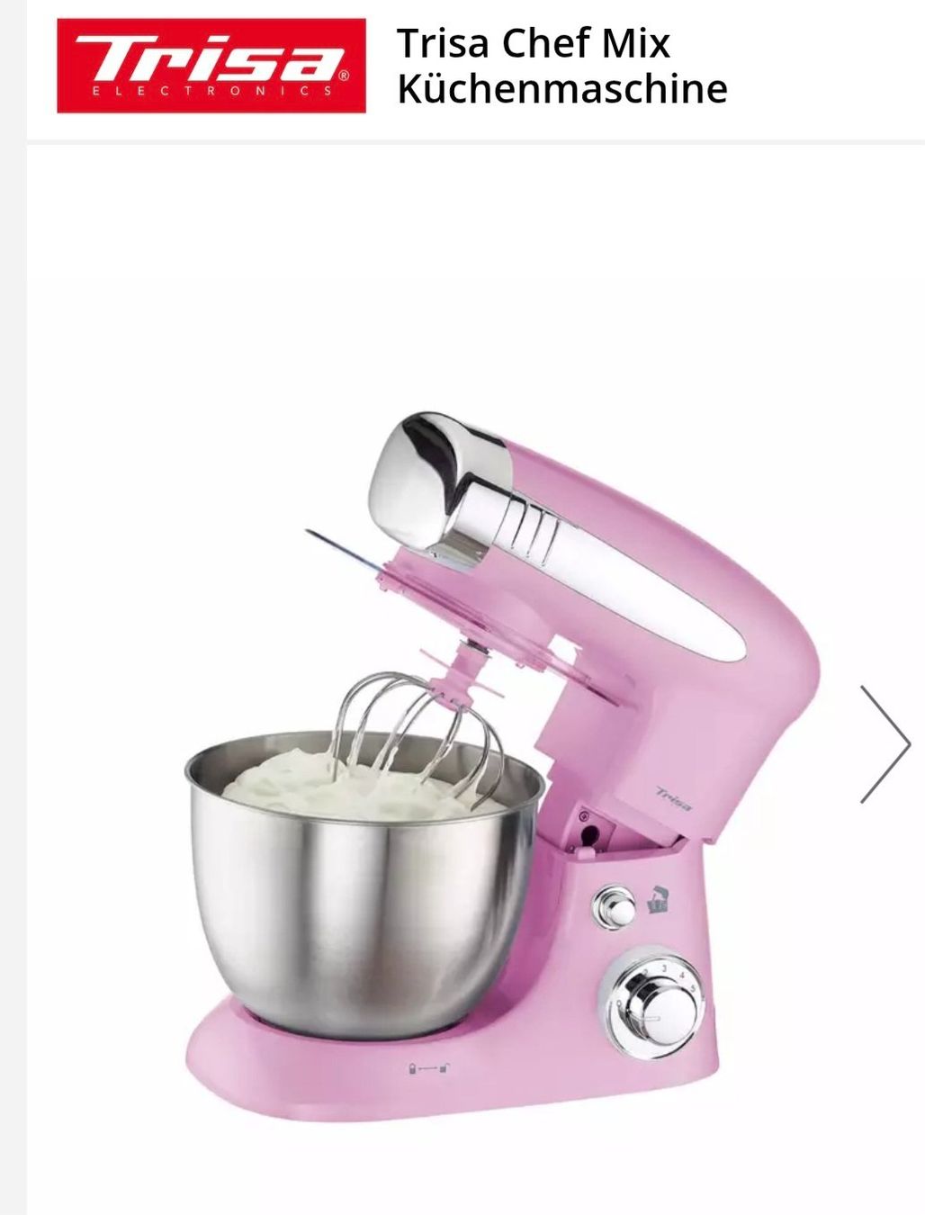 Elettrodomestici da cucina: Trisa Küchenmaschiene rosa – Nuovo e nell'imballaggio originale da Muolen venduto da sch_td8p