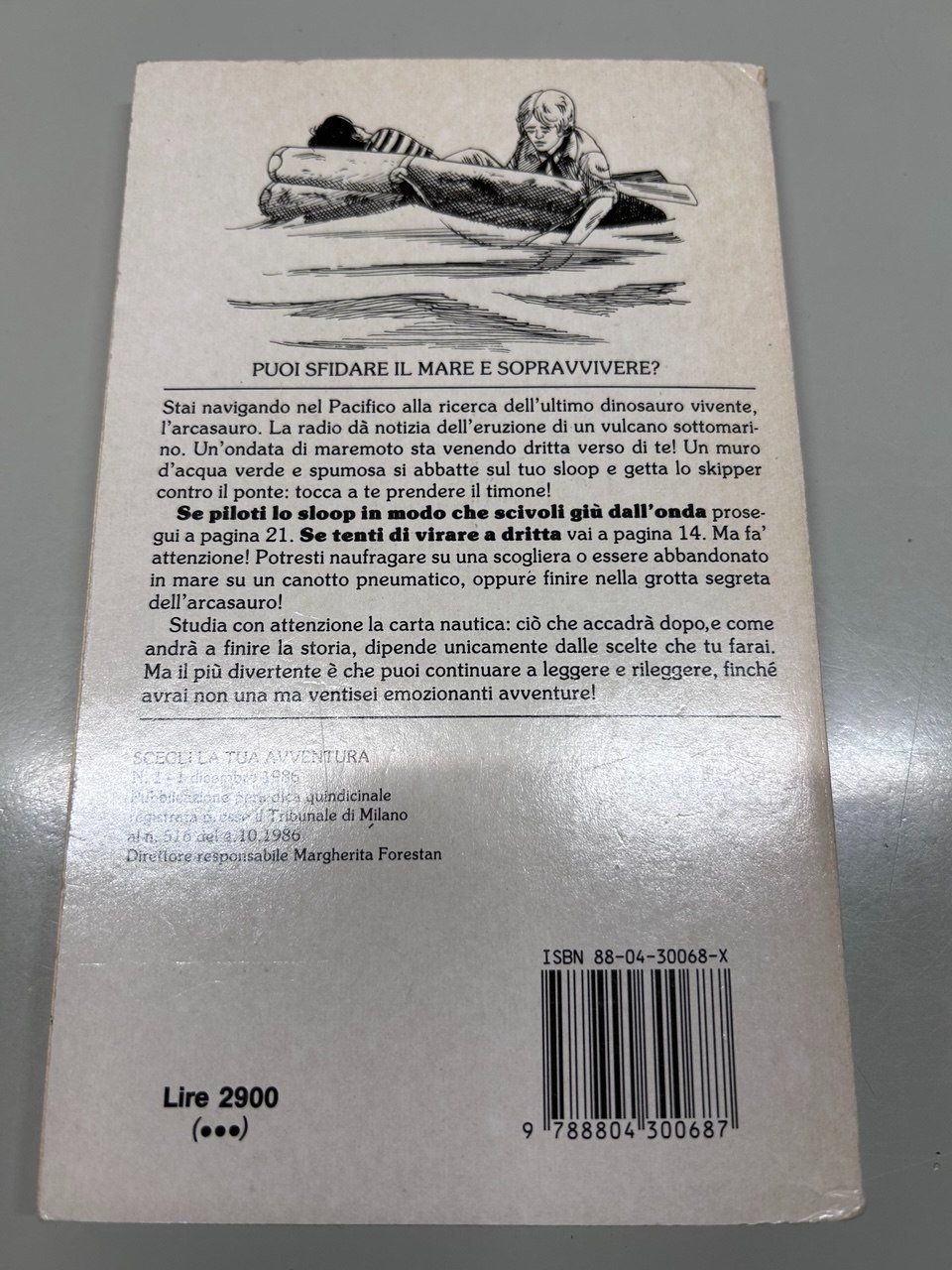 Libri: N. 1 "Sopravvivere in mare" - Edward Packard 1986 – Usato da Giubiasco venduto da LorisVale 1