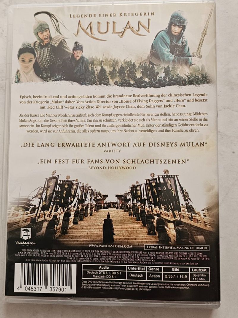 Tous les DVDs: MULAN/ DVD – D'occasion à Geuensee par jes_9xyk 1