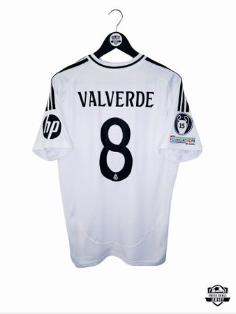 VALVERDE #8 Original Real Madrid 2024-25 UCL Home Trikot