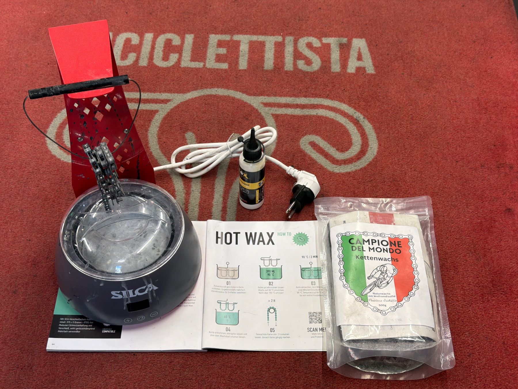 Pezzi di ricambio: SILCA Kettenwachs System – Usato da Basel venduto da BICICLETTISTA