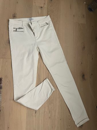 Morgan Jeans Hose Weiss 40/42 Sommer Frische Fr.