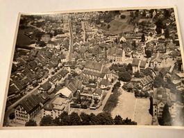 Zug,  Flugbild, Vorlage für Ansichtskarte 1950