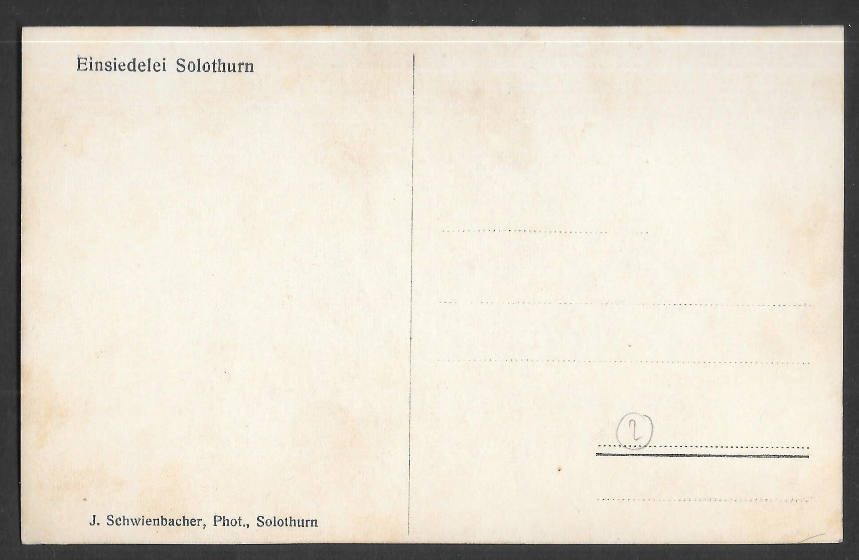 Cartoline postali: Solothurn Einsiedelei – Usato da Olten venduto da clotaldi 1