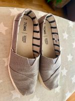 Toms Damenschuhe Grau Grösse 38, Espadrilles