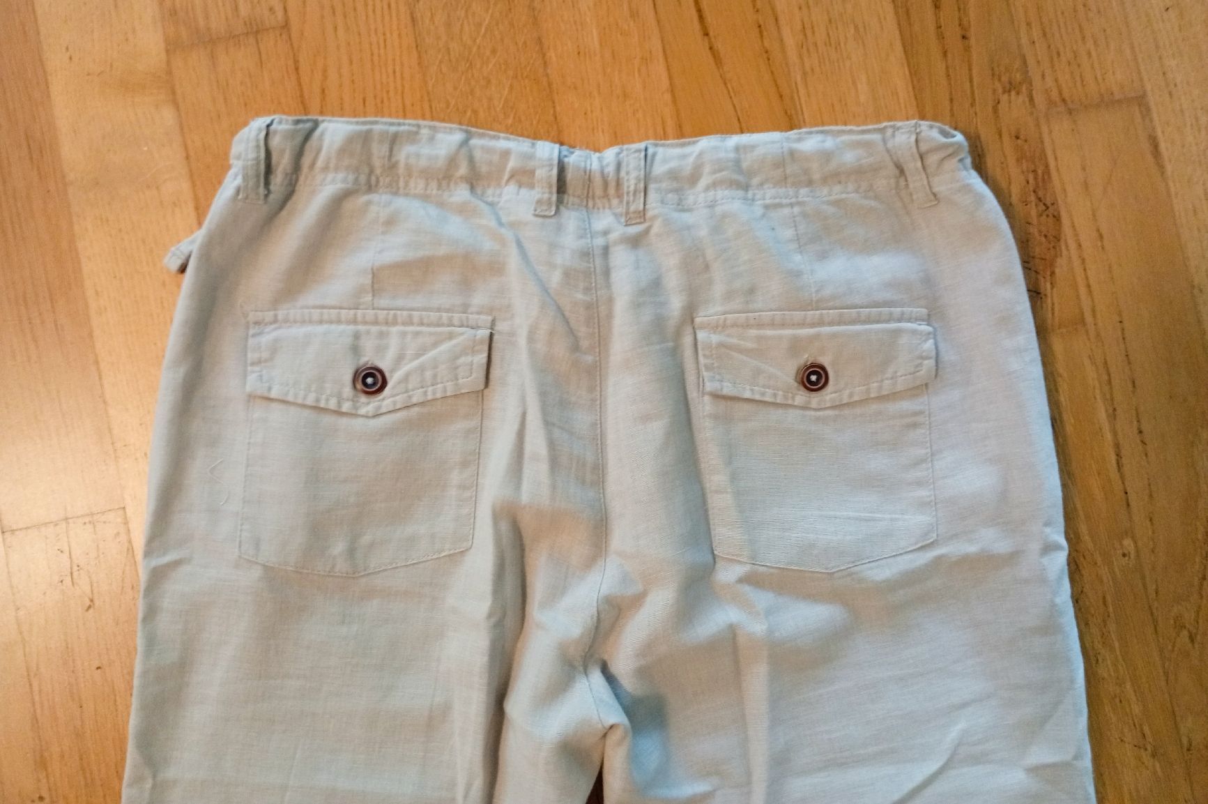 Pantaloni: Leinenhose mit Kordelzug – Nuovo e nell'imballaggio originale da Kreuzlingen venduto da credo70 2