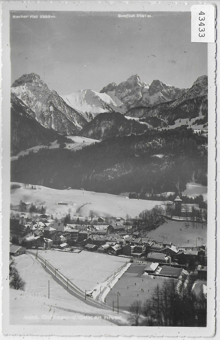 Cartoline postali: Chateau-dÔex en hiver im Winter – Usato da Ettingen venduto da Kartenplanet