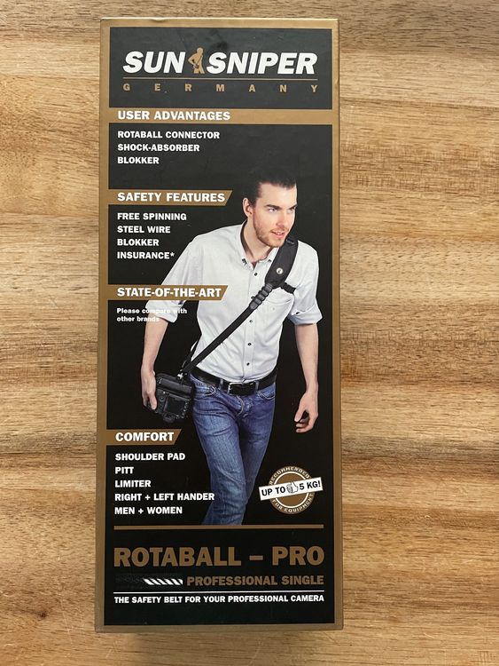 Sun-Sniper Kameragurt ROTABALL-DPH schwarz ⏩ bei in Nürnberg